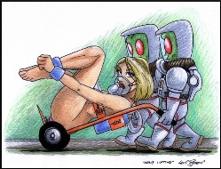 sexy comic art alien abduction, drawing by L Ryden - heavylifting.jpg (101907 bytes)
